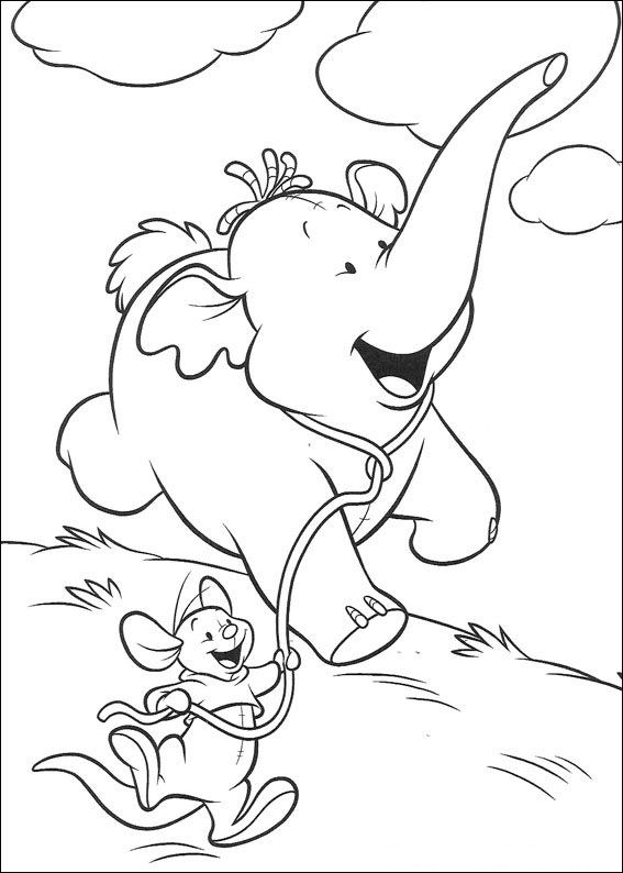 Plansa de colorat cu Winnie de Pooh 62 60